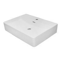 Раковина накладная Azario 600х420х120 прямоугольная, белый матовый арт-AZ-2173-MW — фото 4, Раковины накладные