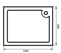Ограждение VIVA90B N душевое Ceruttispa без поддона (90x90x195) — фото 488, Прямоугольные душевые уголки