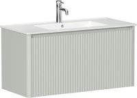 Тумба под раковину Allen Brau Gravity 100 1.370018.PWM папирус матовый — фото 9, Тумбы под раковину