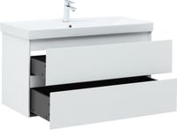 Товар: Тумба с раковиной Aquanet Альтера 100 цв. белый матовый 00340710 - фото 7 Тумба с раковиной Aquanet Альтера 100 цв. белый матовый 00340710 — фото 7, Тумбы с раковиной