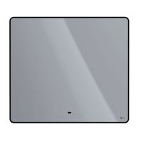 Зеркало Lemark MIOBLACK 90х80 см с интерьерной подсветкой, с подогревом арт-LM90ZM-black — фото 2, Зеркала в ванную комнату