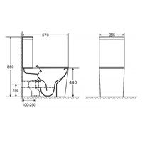 Товар: Унитаз-компакт Azario Maro 670x380x850 напольный, безободковый, с бачком и сиденьем микролифт (A-R) арт-AZ-2125 - фото 15 Унитаз-компакт Azario Maro 670x380x850 напольный, безободковый, с бачком и сиденьем микролифт (A-R) арт-AZ-2125 — фото 15, Напольные унитазы