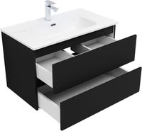 Тумба под раковину Aquanet Вега 2.0 80 черный 00337955 — фото 9, Тумбы под раковину