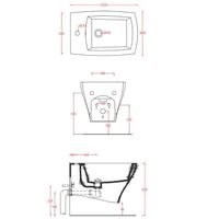 Биде Artceram Jazz подвесной с одним отверстием цвет белый матовый арт-JZB001 05 00 — фото 2, Биде подвесные