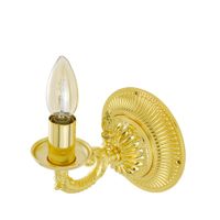 VERSAILLES Светильник настенный одинарный, (большая розетка), золото 32680 — фото 1, Светильники в ванную