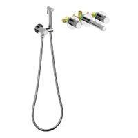 Смеситель для раковины встроенный с термостатом, с гигиеническим душем Timo Saona хром арт-2383/00SM — фото 1, Смесители для раковины