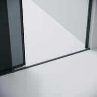 Дверь в нишу Grossman Galaxy (140х195) графит сатин,стекло тонированное,раздвижные, 1 место арт-100.K33.01.140.42.10 — фото 8, Раздвижные душевые двери