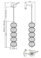 Настенный светильник (бра) Maytoni MOD216WL-L10G3K — фото 5, Бра