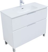 Товар: Тумба под раковину Aquanet Алвита New 100 напольная, белый матовый 00344135 - фото 2 Тумба под раковину Aquanet Алвита New 100 напольная, белый матовый 00344135 — фото 2, Тумбы под раковину