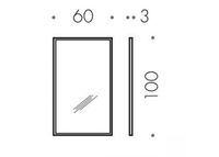 Зеркало COLOMBO DESIGN FASHION MIRRORS настенное в раме цвет полированная н/сталь арт-B2045 — фото 2, Зеркала в ванную комнату