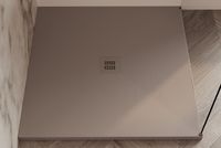 Душевой поддон Allen Brau Priority 90x80 8.31001-PGM платина — фото 5, Душевые поддоны