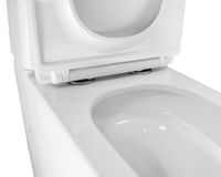 Унитаз-компакт Azario Etéreo 640х370х810 напольный, безободковый, система смыва "Скрытое Торнадо", с быстросъемным сиденьем микролифт арт-AZ-8203 — фото 4, Напольные унитазы