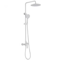 Товар: Душевая стойка ABBER Weiss Insel AF8020FWL без излива, белая матовая - фото 1 Душевая стойка ABBER Weiss Insel AF8020FWL без излива, белая матовая — фото 1, Душевые стойки