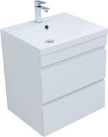 Тумба с раковиной Aquanet Нота new 58 цв.белый глянец 00335870 — фото 6, Тумбы с раковиной