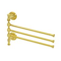 Товар: FORTUNA Полотенцедержатель тройной поворотный, L35 cm, золото арт-27678 - фото 1 FORTUNA Полотенцедержатель тройной поворотный, L35 cm, золото арт-27678 — фото 1, Полотенцедержатели