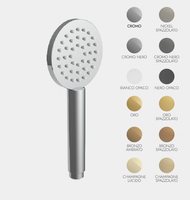 Ручной душ, Fima Carlo Frattini, Handshowers, размер душевого диска, мм-90, форма-круглая, материал-латунь, цвет-брашированное золото арт-F1190OS — фото 1, Лейки для душа