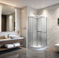 Ограждение VIVA90B N душевое Ceruttispa без поддона (90x90x195) — фото 185, Прямоугольные душевые уголки