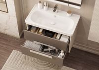 Тумба АР-ДЕКО 85, 2 ящ., кашемир (под раковину НЕО КЛАССИК 85) арт-1A280401DD6E0 — фото 11, Тумбы под раковину