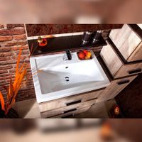 Комплект мебели для ванной Бриклаер ТЕХАС 60, кантри/венге — фото 5, Комплекты мебели для ванной