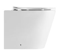 Унитаз приставной IBERICA BLANCA BURGOS ALTO Rimless белый, сиденье полипропилен (IB.BRA.131.1B1) — фото 2, Приставные унитазы