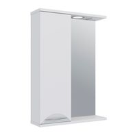 Зеркальный шкаф ELEGANSE 50 /хром/левый/ AQUA DE MARCO 1050CELE/L — фото 2, Зеркальные шкафы в ванную