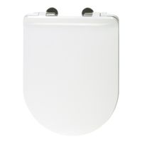 JOY Крышка/сиденье унитаза Standart, с системой Microlift, цвет Белый/хром 32051 — фото 1, Сиденья для унитаза