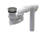 Слив-перелив, Villeroy&Boch, диаметр слива, мм-52, накладки-есть, материал-пластик/нержавеющая сталь, цвет-хром, для ванны без переливного отверстия арт-U90953061 — фото 1, Сливы-переливы