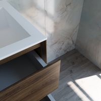 База под раковину Luka 600 подвесная, 2 выкатных ящика soft-close, С.Oak арт-VMC-2L600CO — фото 4, Тумбы под раковину