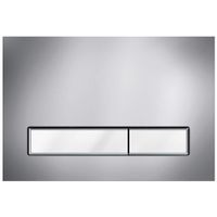 KK-POL 350/PPG/388-00-03 M08 V1 Пластиковая панель смыва для инсталляции, цвет хром глянец/белый — фото 1, Панели