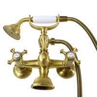 Товар: PRESTIGE См-ль д/ванны внешний плоский излив, золото 32449 - фото 3 PRESTIGE См-ль д/ванны внешний плоский излив, золото 32449 — фото 3, Смеситель для ванны