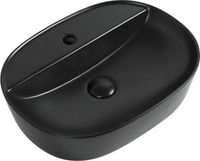 Раковина накладная Aquanet 50 черный матовый арт-LAKE-2-MB — фото 8, Раковины накладные