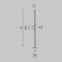 Настенный светильник (бра) Maytoni MOD432WL-L9B3K — фото 9, Бра