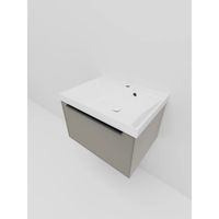 Тумба под раковину подвесная La Fenice SIMPLA , бежевая арт-FNC-01-SIM-C-60 — фото 4, Тумбы под раковину