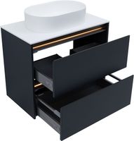 Тумба под раковину Allen Brau Activity 80 1.34012.AM антрацит матовый/олива браш — фото 4, Тумбы под раковину