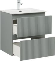 Тумба под раковину Aquanet Джейн (Flat) 60 мисти грин 00335432 — фото 4, Тумбы под раковину