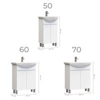 Товар: Тумба под раковину VIGO Wing 50 напольная белый (tn.WIN.BAL.50.2D белый) - фото 7 Тумба под раковину VIGO Wing 50 напольная белый (tn.WIN.BAL.50.2D белый) — фото 7, Тумбы под раковину