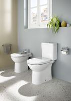 Товар: DEBBA ROUND Чаша унитаза напольного c безободковым смывом, двойной выпуск, белая. ROCA 734299P00Y - фото 10 DEBBA ROUND Чаша унитаза напольного c безободковым смывом, двойной выпуск, белая. ROCA 734299P00Y — фото 10, Напольные унитазы