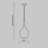 Подвесной светильник Maytoni MOD271PL-01B2 — фото 2, Подвесные светильники