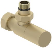 Вентиль Вентиль Сунержа угловой цилиндр (G 1/2" НР х G 3/4" НГ) Матовая шампань арт-022-1400-1234 — фото 3, Комплектующие для полотенцесушителей