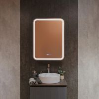 Товар: AQM9204 600х800 Зеркальный шкаф ЛЕВЫЙ с подсветкой, подогревом и часами, корпус Антрацит - фото 1 AQM9204 600х800 Зеркальный шкаф ЛЕВЫЙ с подсветкой, подогревом и часами, корпус Антрацит — фото 1, Зеркальные шкафы в ванную