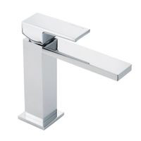 KVANT См-ль д/раковины моноком., плоский излив, хром арт-25394 — фото 1, Смесители для раковины