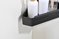 Товар: AQ4976MB угловая полка для душа со стеклоочистителем, матовый черный - фото 7 AQ4976MB угловая полка для душа со стеклоочистителем, матовый черный — фото 7, Полки для ванной и душа