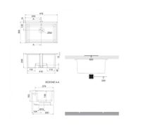 Раковина Scarabeo MIKY встраиваемая снизу с переливом без отверстий цвет белый арт-8090 — фото 3, Раковины встраиваемые снизу