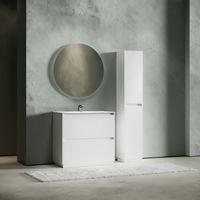 Тумба под раковину SANCOS Libra Floor напольная, 890х450х840, c двумя ящиками оснащенными доводчиками, белый глянец , арт. арт-LB90FW — фото 3, Тумбы под раковину