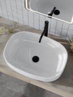 Товар: Agger Раковина накладная санфарфор, белый глянец арт-ASO21600 - фото 4 Agger Раковина накладная санфарфор, белый глянец арт-ASO21600 — фото 4, Раковины накладные