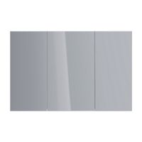 Шкаф зеркальный Lemark UNIVERSAL 120х80 см 3-х дверный, цвет корпуса: Белый глянец арт-LM120ZS-U — фото 2, Зеркальные шкафы в ванную