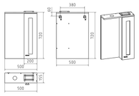 Зеркальный шкаф арт-Э-Ура-04050-021П — фото 4, Зеркальные шкафы в ванную