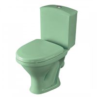 Товар: Унитаз-компакт "Вест" косой выпуск, с кнопочной арматурой и сиденьем, салатовый SANTERI 1P2018S0400BF - фото 6 Унитаз-компакт "Вест" косой выпуск, с кнопочной арматурой и сиденьем, салатовый SANTERI 1P2018S0400BF — фото 6, Напольные унитазы