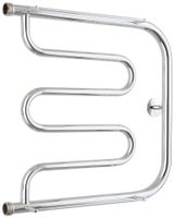 Полотенцесушитель водяной Стилье Тандем 2 полки 500х500 резьба-сгон 1" Без покрытия арт-00016-5050 — фото 5, Водяные полотенцесушители