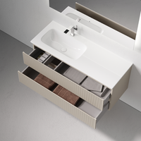 Товар: Тумба подвесная SANCOS Snob R левая 1195х445х500, c двумя ящиками оснащенными доводчиками, Beige Soft, арт.SNR120LCE - фото 2 Тумба подвесная SANCOS Snob R левая 1195х445х500, c двумя ящиками оснащенными доводчиками, Beige Soft, арт.SNR120LCE — фото 2, Тумбы под раковину